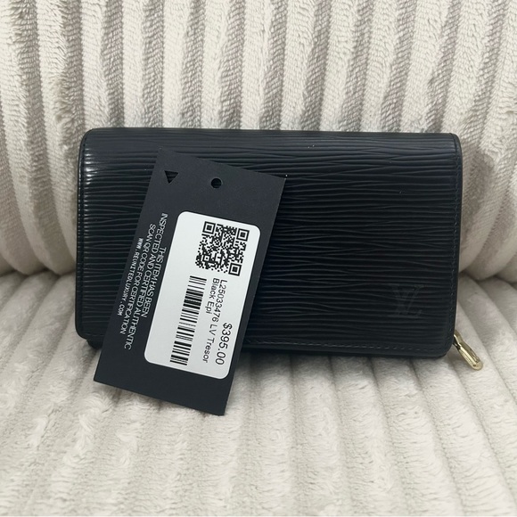 Louis Vuitton BLACK EPI PORTE-MONNAIE BILLETS TRESOR WALLET - Picture 5 of 6